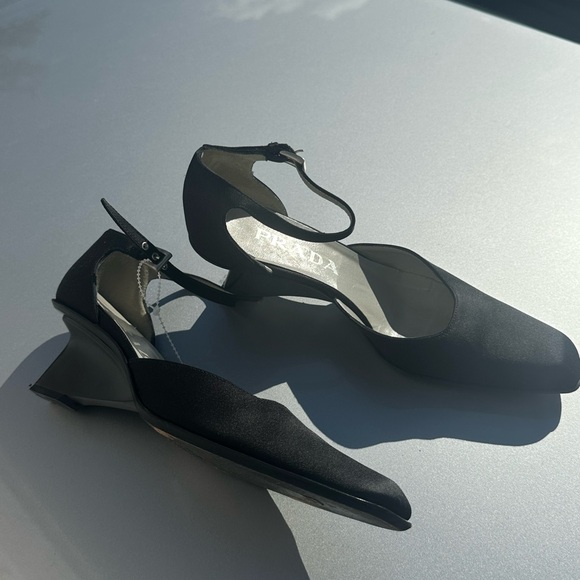 Satin Prada wedges - Picture 1 of 6